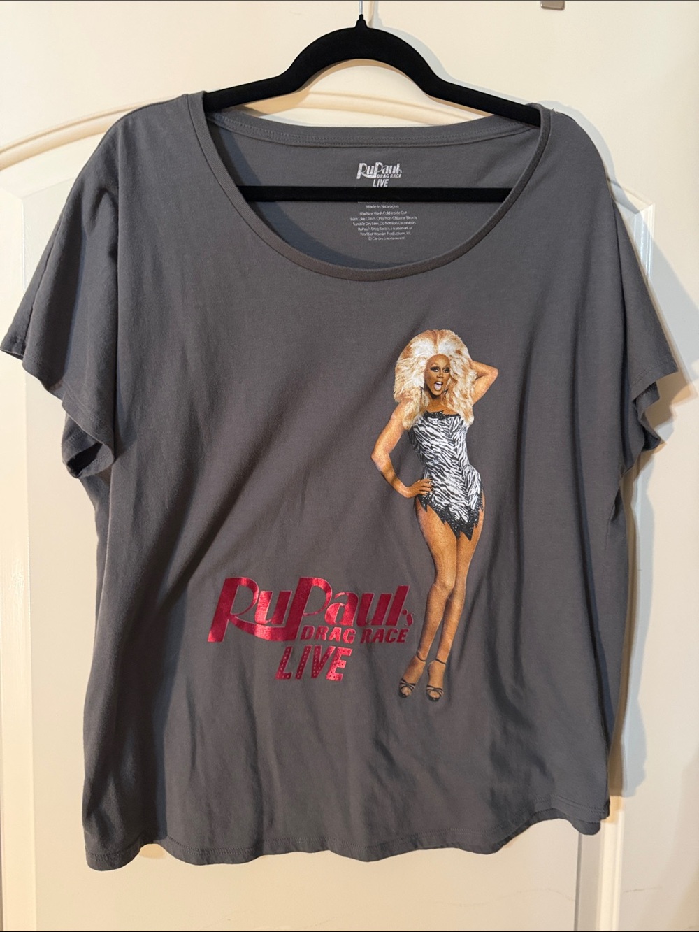 RuPaul Drag Race Live Gray Womens T Tee shirt 2XL